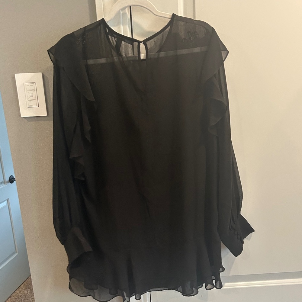 White House Black Market Sheer Top